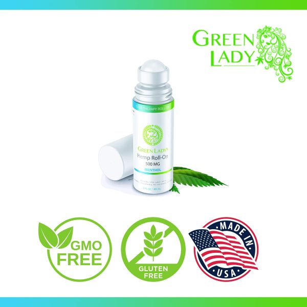 Green Lady Rx 500mg Hemp Roll On Relief Gel - Image 5